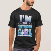 I m The Birthday Girl Winter Snowflake Matching Fa T-Shirt (Vorderseite)