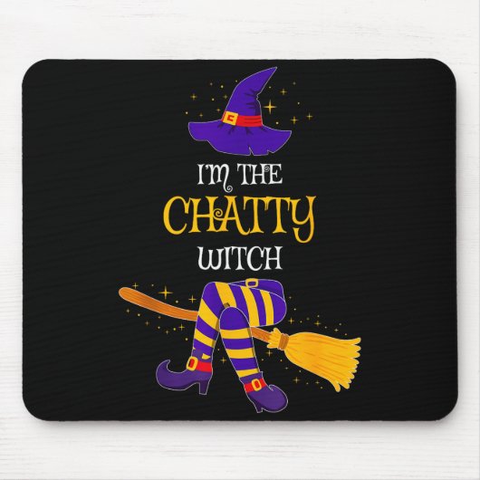 I’m The Chatty Witch Family Matching Costume Hallo Mousepad (Vorne)