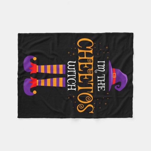 I’m The Cheetos Witch Halloween Family Matching Co Fleecedecke (Vorderseite (Horizontal))