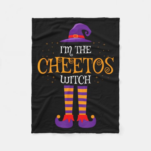 I’m The Cheetos Witch Halloween Family Matching Co Fleecedecke (Vorderseite)