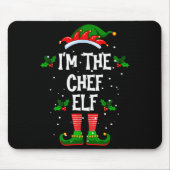 I’m The Chef Elf Christmas Xmas Pajama Pj Men Wome Mousepad (Vorne)