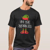 I m The Drunk Elf Christmas Holiday Elf Squad Xmas T-Shirt (Vorderseite)