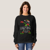 I m The Farting Elf Dabbing Santa Claus Xmas For F Sweatshirt (Vorne ganz)