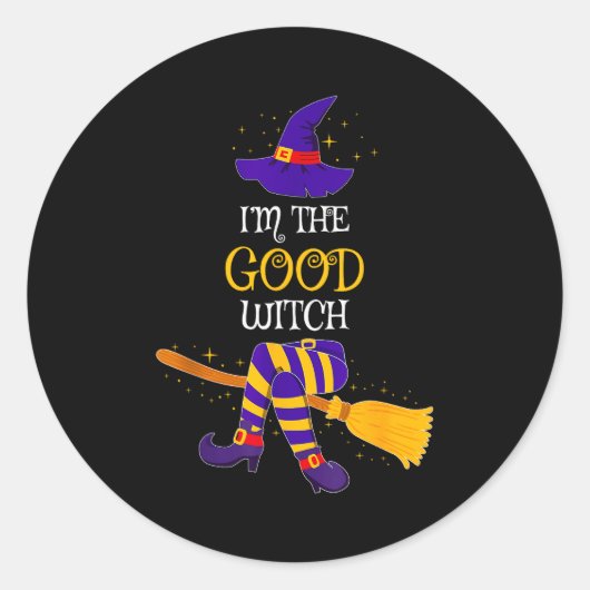 I’m The Good Witch Family Matching Costume Hallowe Runder Aufkleber (Vorderseite)