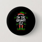 I’m The Mpy Elf Christmas Xmas Pajama Pj Men Women Button (Vorderseite)