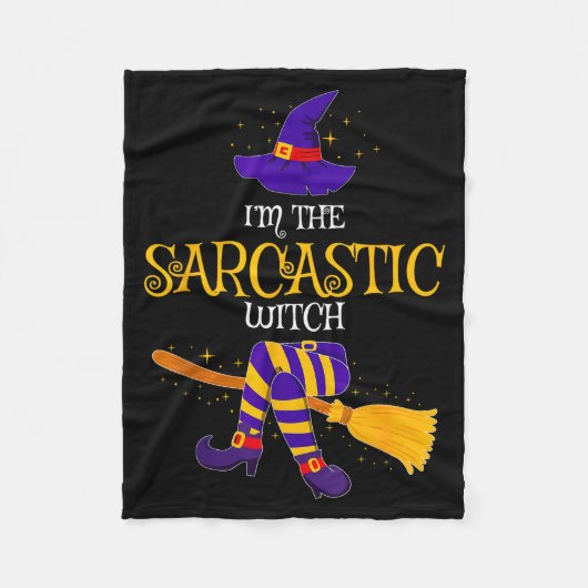 I’m The Sarcastic Witch Family Matching Costume Ha Fleecedecke (Vorderseite)