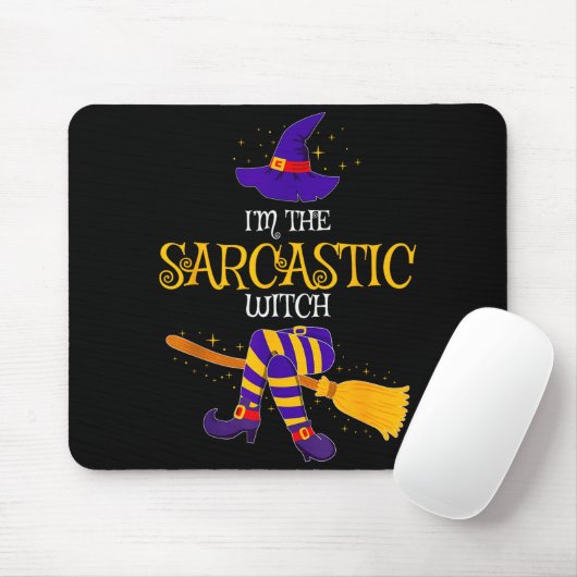 I’m The Sarcastic Witch Family Matching Costume Ha Mousepad (Mit Mouse)