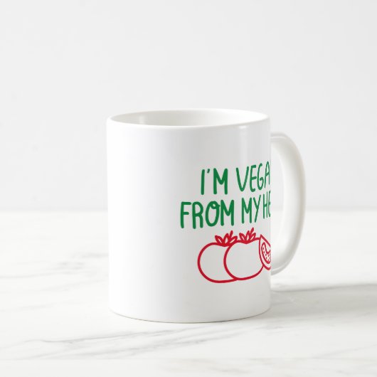 I’m Vegan Kaffeetasse (VorderseiteRechts)