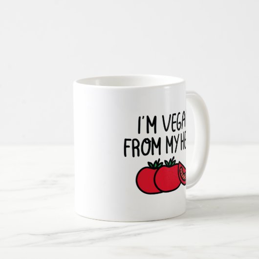 I’m Vegan Kaffeetasse (VorderseiteRechts)