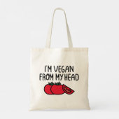 I’m Vegan Tragetasche (Rückseite)