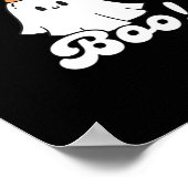 I’m With Boo Funny Retro Poster (Ecke)