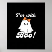I’m With Boo Funny Retro Poster (Vorne)