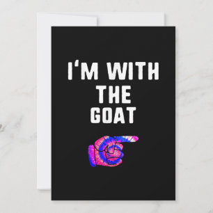 I’m With Goat Tie Dye Halloween Matching Pärchen Save The Date