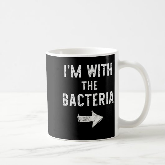 I’m With The Bacteria Funny Halloween Couple Costu Kaffeetasse (Rechts)