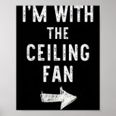 I’m With The Ceiling Fan Funny Halloween Couple Co Poster (Vorne)