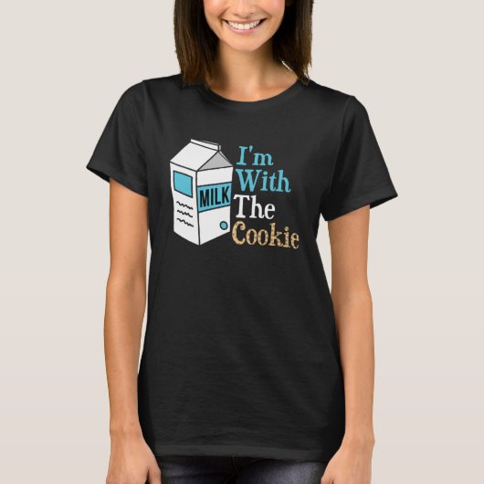 I m With The Cookie Milk Costume Matching T-Shirt (Vorderseite)