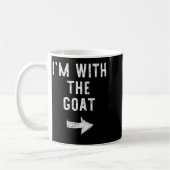 I’m With The Goat Funny Halloween Couple Costume Kaffeetasse (Links)