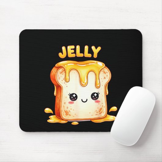 I’m With The Jelly Funny Matching Couple Cute Kawa Mousepad (Mit Mouse)