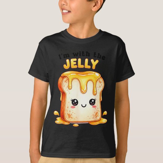 I’m With The Jelly Funny Matching Couple Cute Kawa T-Shirt (Vorderseite)