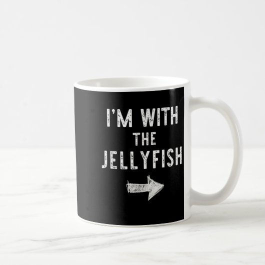 I’m With The Jellyfish Halloween Couple Costume Je Kaffeetasse (Rechts)