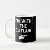 I’m With The Outlaw Funny Halloween Matching Costu Kaffeetasse (Links)