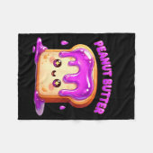 I’m With The Peanut Butter Funny Matching Couple C Fleecedecke (Vorderseite (Horizontal))
