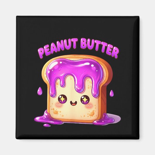 I’m With The Peanut Butter Funny Matching Couple C Magnet (Vorne)