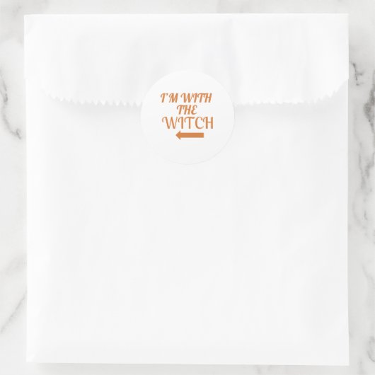 I’m With The Witch  Sticker (Tasche)