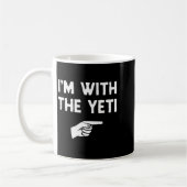 I’m With The Yeti Funny Halloween Matching Costume Kaffeetasse (Links)