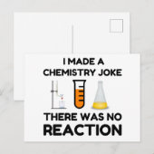 I Made A Chemistry Joke Postkarte (Vorne/Hinten)