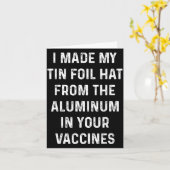 I Made My Tin Foil Hat From The Aluminum In Your V Karte (Gelbe Blume)