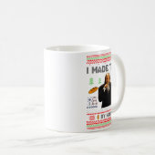 I Made Them By Hand Funny Ugly Sweater Kaffeetasse (VorderseiteRechts)