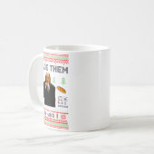 I Made Them By Hand Funny Ugly Sweater Kaffeetasse (Vorderseite Links)