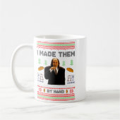 I Made Them By Hand Funny Ugly Sweater Kaffeetasse (Links)