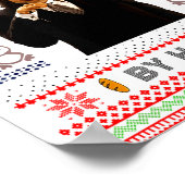 I Made Them By Hand Funny Ugly Sweater Poster (Ecke)