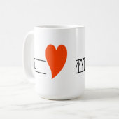 i mag love my mein mir durchschleicht sich kaffeetasse (Vorderseite Links)