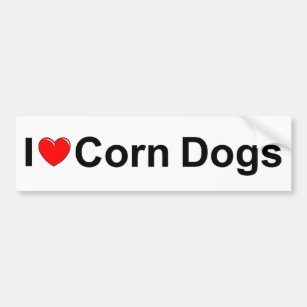 I Mais-Hunde der Liebe-(Herz) Autoaufkleber