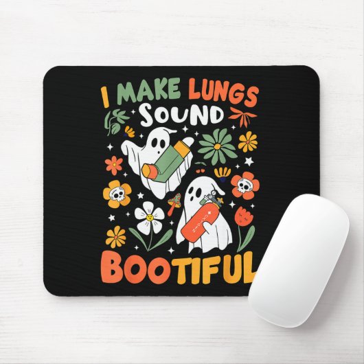 I Make Lungs Sound Bootiful Resratory Therast Hall Mousepad (Mit Mouse)