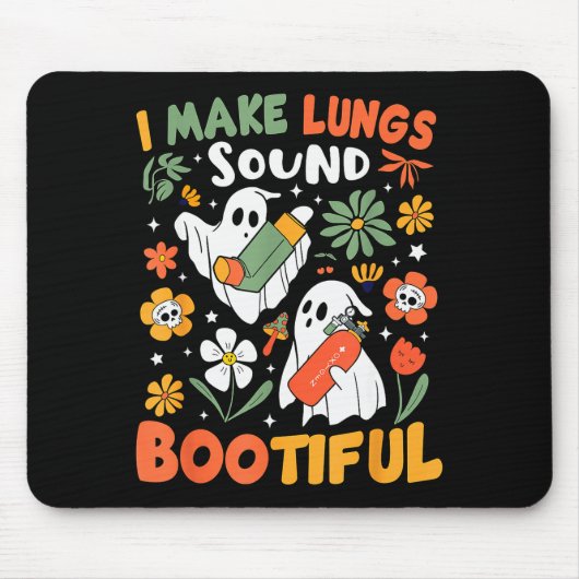 I Make Lungs Sound Bootiful Resratory Therast Hall Mousepad (Vorne)