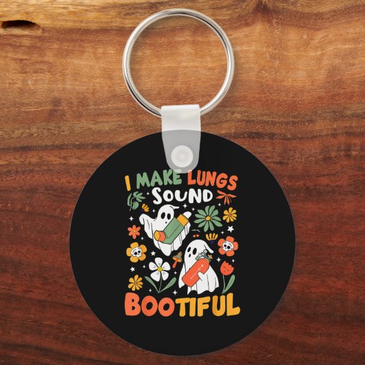 I Make Lungs Sound Bootiful Resratory Therast Hall Schlüsselanhänger (Vorderseite)