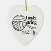 I Make String Hübsch ・ Garnhandwerk Keramik Ornament (Rechts)