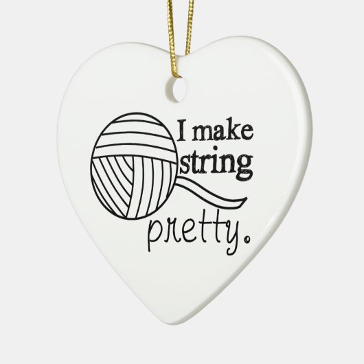I Make String Hübsch ・ Garnhandwerk Keramik Ornament (Links)