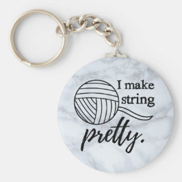 I Make String Hübsch ・ Kunsthandwerk Garnmarmor Schlüsselanhänger