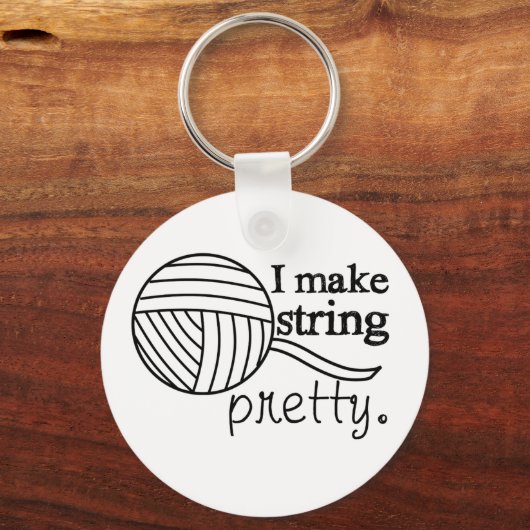I Make String Hübsch Schlüsselanhänger (Vorderseite)