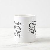 I Make String Hübsch Yarn + Crafts Kaffeetasse (Mittel)