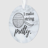 I Make String Hübsch Yarn + Crafts Ornament (Vorderseite)