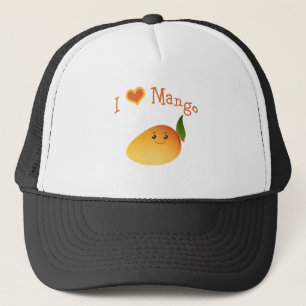 I Mango des Herz-(Liebe) Truckerkappe