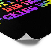 I Manifested, But I-also Did The Fcking Work Funny Poster (Ecke)