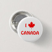 I Maple Leaf Canada Button (Vorne & Hinten)