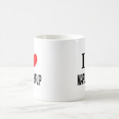 I ❤️ MAPLE SYRUP I LIEBE MAPLE SYRUP I HERZMAPLE KAFFEETASSE (Mittel)